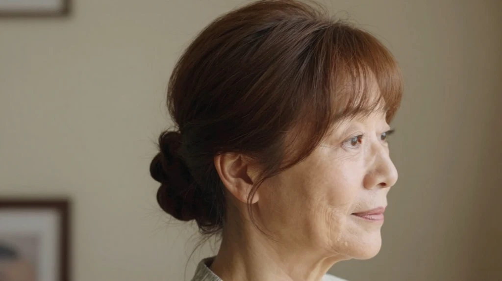 The Updo with Bangs