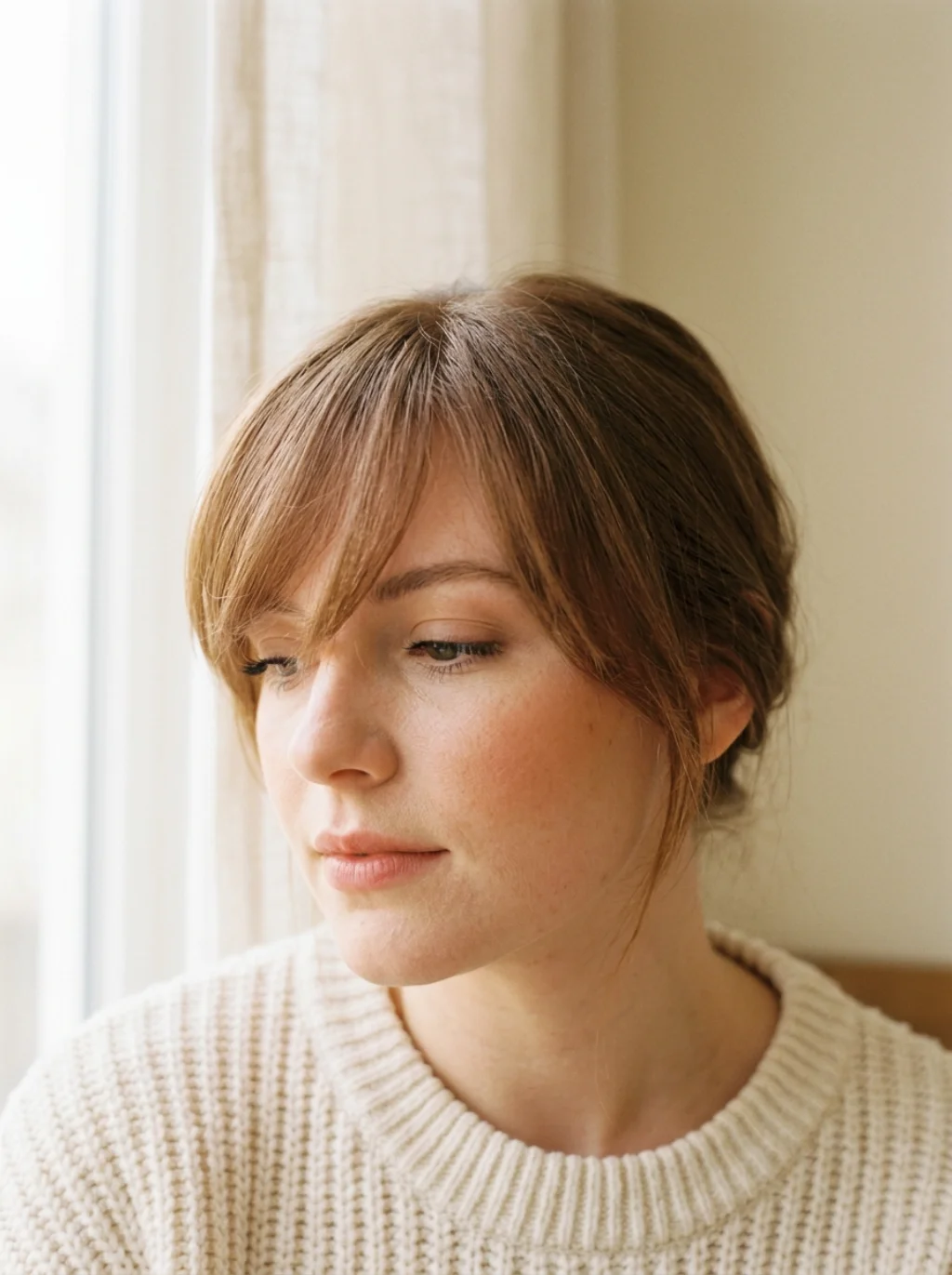 Bangs That Soften Every Line Without Looking Try Hard