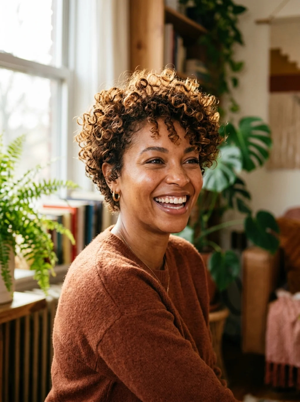 Curly Textures Find Freedom In This Cropped Silhouette