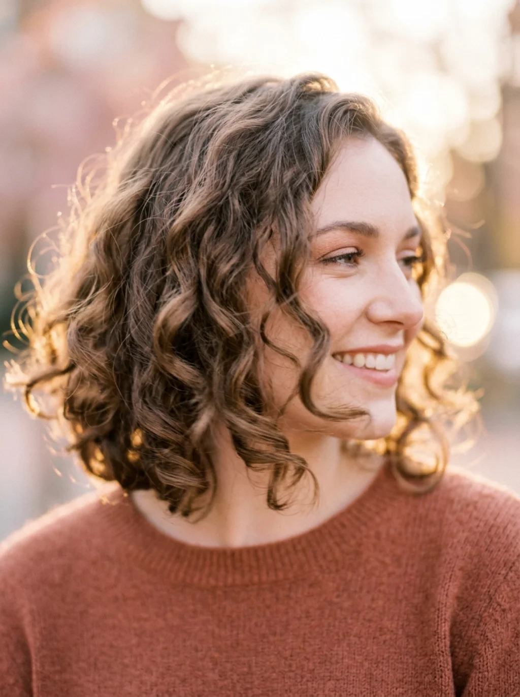 Soft Curls That Bring Balance To Angular Features