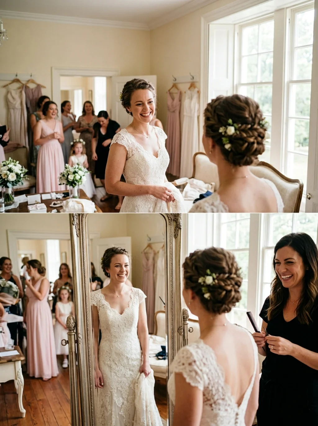 Short Hair Updos Inspired by Real Bridal Transformations