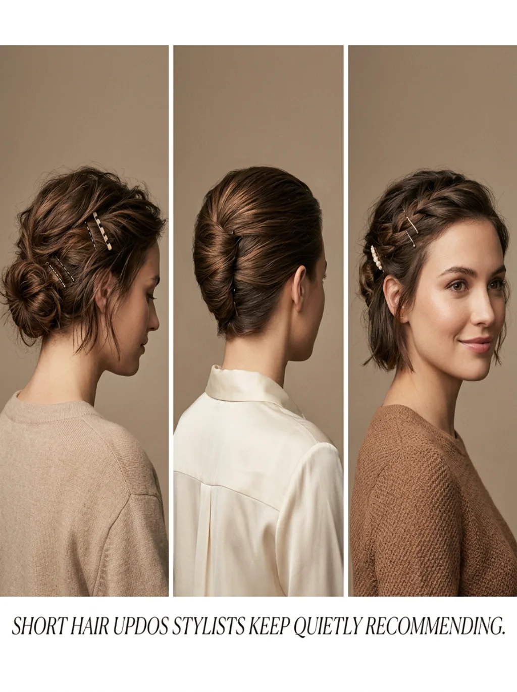 Inside Short Hair Updos Stylists Keep Quietly Recommending